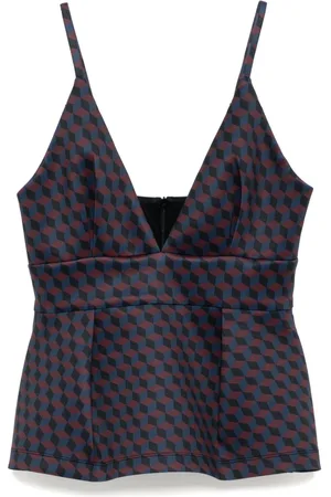 Cynthia Rowley Canotta con cuciture termosaldate