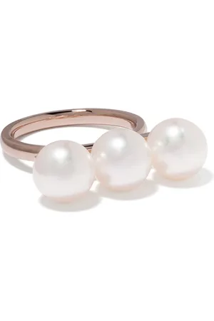 Tasaki Anello in oro 18kt con perla Akoya Balance