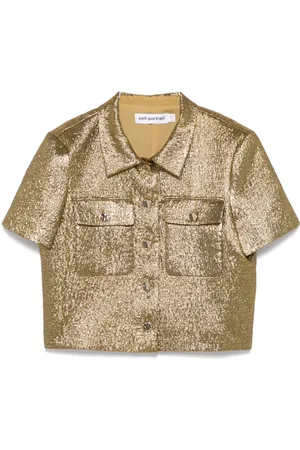 Self-Portrait Camicia con effetto jacquard