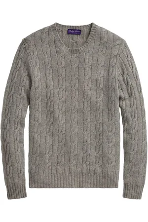 Ralph Lauren Maglione a trecce in cashmere