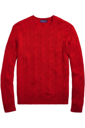 Ralph Lauren Maglione a trecce in cashmere