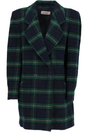 A.N.G.E.L.O. Vintage Cult Cappotto a quadri anni 