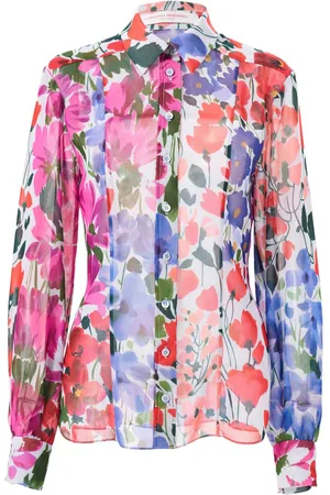 Carolina Herrera Blusa con stampa Jardin