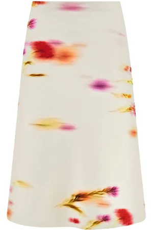 Salvatore Ferragamo Gonna con stampa Blossom