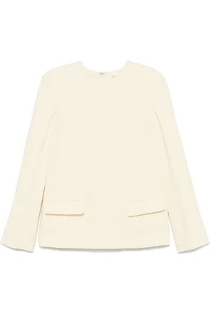 Totême Blusa con lavorazione obliqua