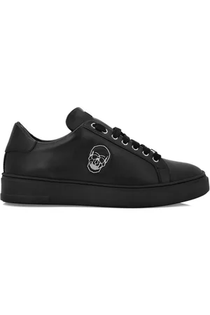 Philipp Plein Sneakers in pelle con applicazione Skull