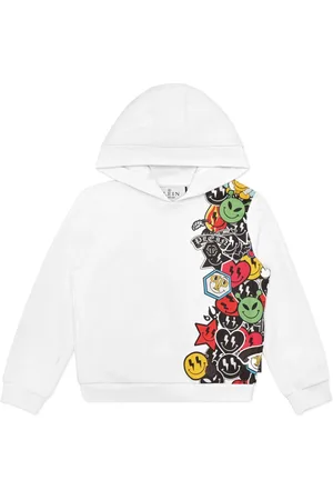 Philipp Plein Felpa con stampa Smiley