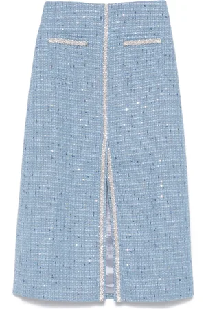 Maje Gonna midi in tweed con paillettes
