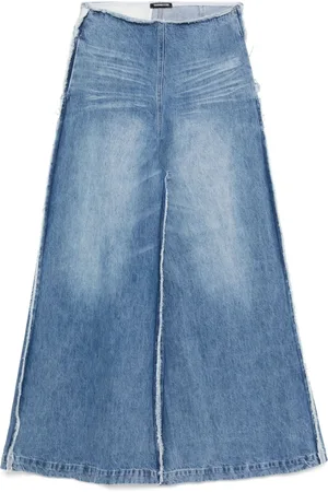 Ground Zero Jeans a gamba ampia con frange
