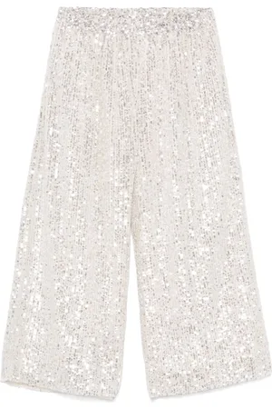 Le pandorine Pantaloni a gamba ampia con paillettes