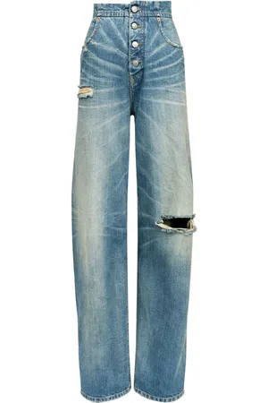 Maison Margiela Jeans dritti con effetto vissuto
