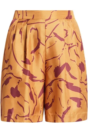ASCENO Shorts con stampa astratta