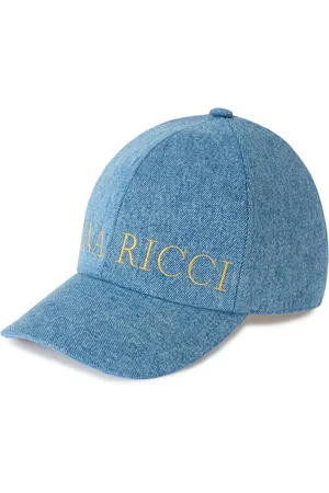 Nina Ricci Cappello da baseball denim con ricamo
