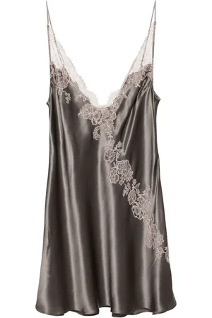 CARINE GILSON Sottoveste in seta con scollo a V