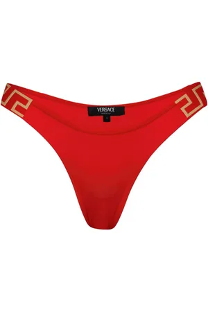 VERSACE Slip bikini con dettaglio Greca