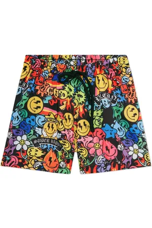 Philipp Plein Costume da bagno con stampa smiley