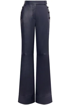 Alberta Ferretti Pantaloni con tasca e borchie