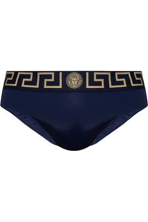 VERSACE Slip con bordo Greca