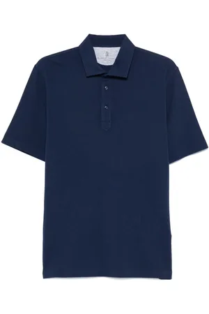 Brunello Cucinelli Polo con ricamo logo