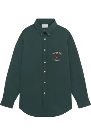 Drôle de Monsieur Camicia La Chemise Slogan Fleurs