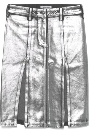 The Attico Gonna midi denim