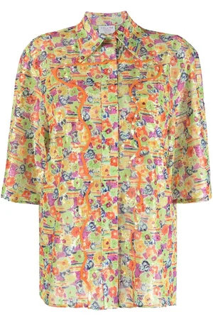 Collina Strada Camicia a fiori con dettaglio di paillettes