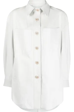 SALVATORE SANTORO Giacca-camicia oversize in pelle