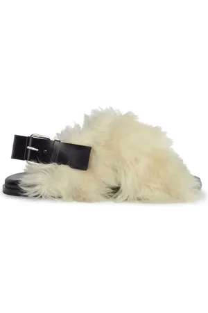 Proenza Schouler Sandali squadrati in shearling