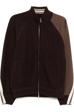 CROQUIS Cardigan Splicing con zip