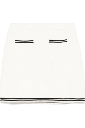 Self-Portrait Minigonna con fiocco jacquard