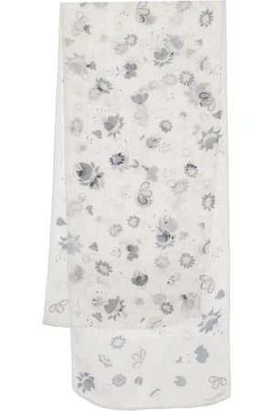 Giorgio Armani Sciarpa a fiori jacquard anni 