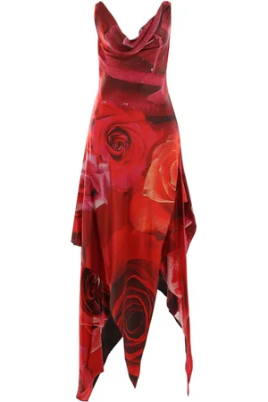 Roberto Cavalli Abito con stampa Garden Rose