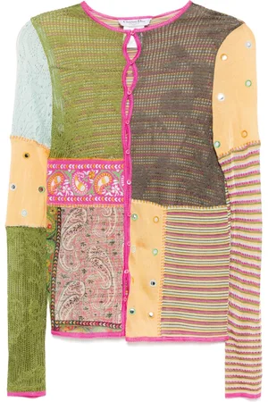 Dior Cardigan con design patchwork 2004
