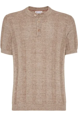 Brunello Cucinelli T-shirt lavorata a maglia