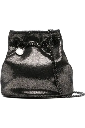 Stella McCartney Borsa a secchiello metallizzata