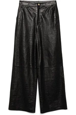 Cynthia Rowley Pantaloni a gamba ampia goffrati