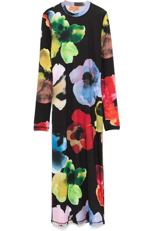 STINE GOYA Abito midi Watercolour Bloom