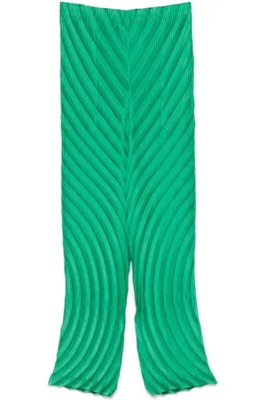 Issey Miyake Pantaloni Nuance Pleats Solid