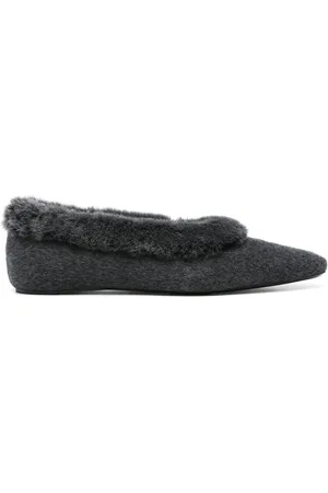 Totême Ballerine con bordo in shearling
