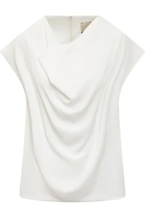 Calcaterra Blusa con dettaglio drappeggiato