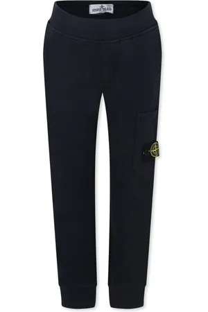 Stone Island Pantaloni sportivi con applicazione Compass