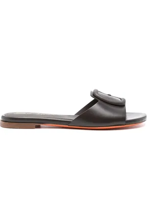 santoni Sandali slides con fibbia