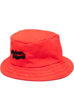 Maison Kitsuné Cappello bucket con ricamo