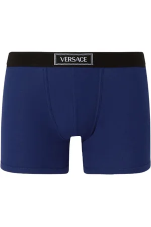 VERSACE Boxer lunghi con logo anni 