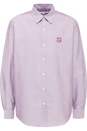 Maison Kitsuné Camicia con ricamo Fox Head