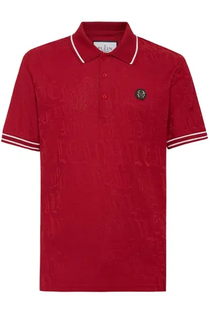 Philipp Plein Polo con monogramma jacquard