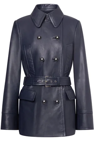 Alberta Ferretti Giacca doppiopetto in pelle