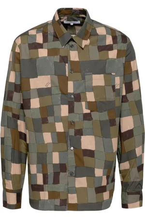 Maison Kitsuné Camicia con stampa geometrica