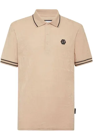 Philipp Plein Polo con monogramma jacquard