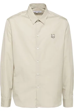 Maison Kitsuné Camicia con ricamo Fox Head
